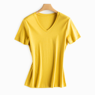 Silk cotton T-shirt