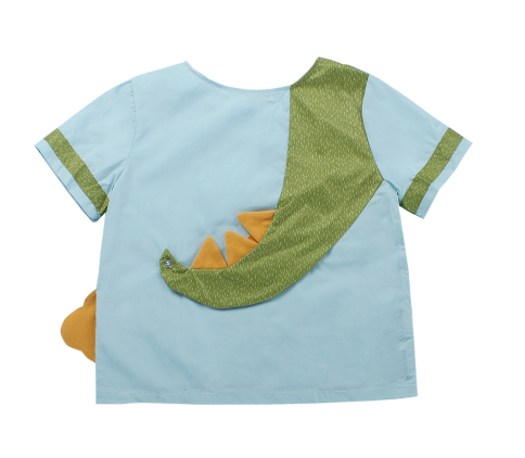 Japanese Children's  Mixed-color Short-sleeved Shirt