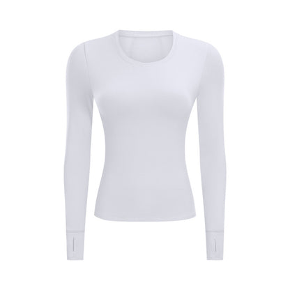 Long sleeve yoga suit with chest pad