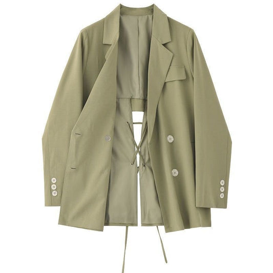 Spring Temperament Hong Kong Style Suit Coat