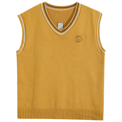 Japanese College Style Versatile Vest Sweater