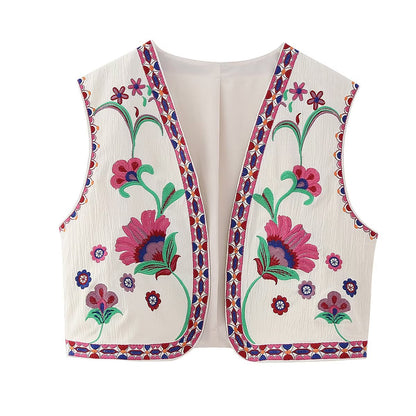 Nouveau Gilet Cardigan brodé pour femme