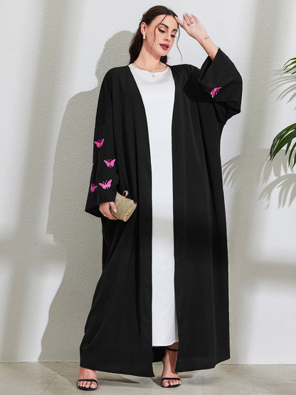 Women's Embroidered Butterfly Dress Robe