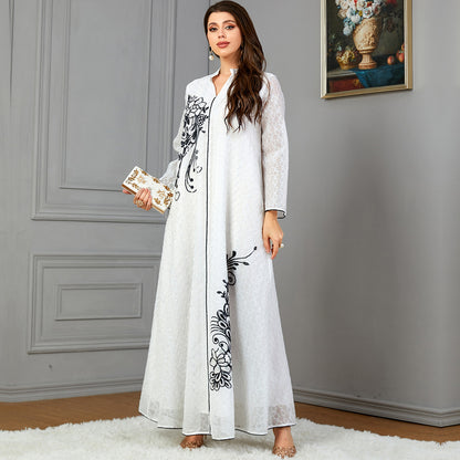 Robe de vêtements pour femmes avec appliques à paillettes