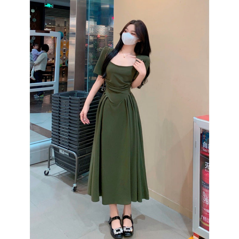 French Style Retro Long Sleeve Dress Women