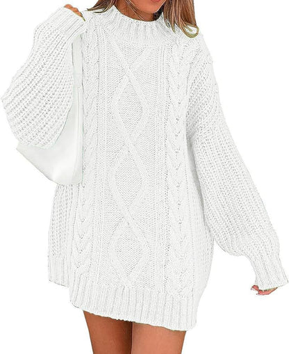 Women's Knitting Sweater Twisted Long Sleeve Loose Pullover