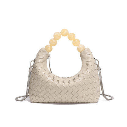 Bolso de mano de perlas de estilo sencillo para mujer