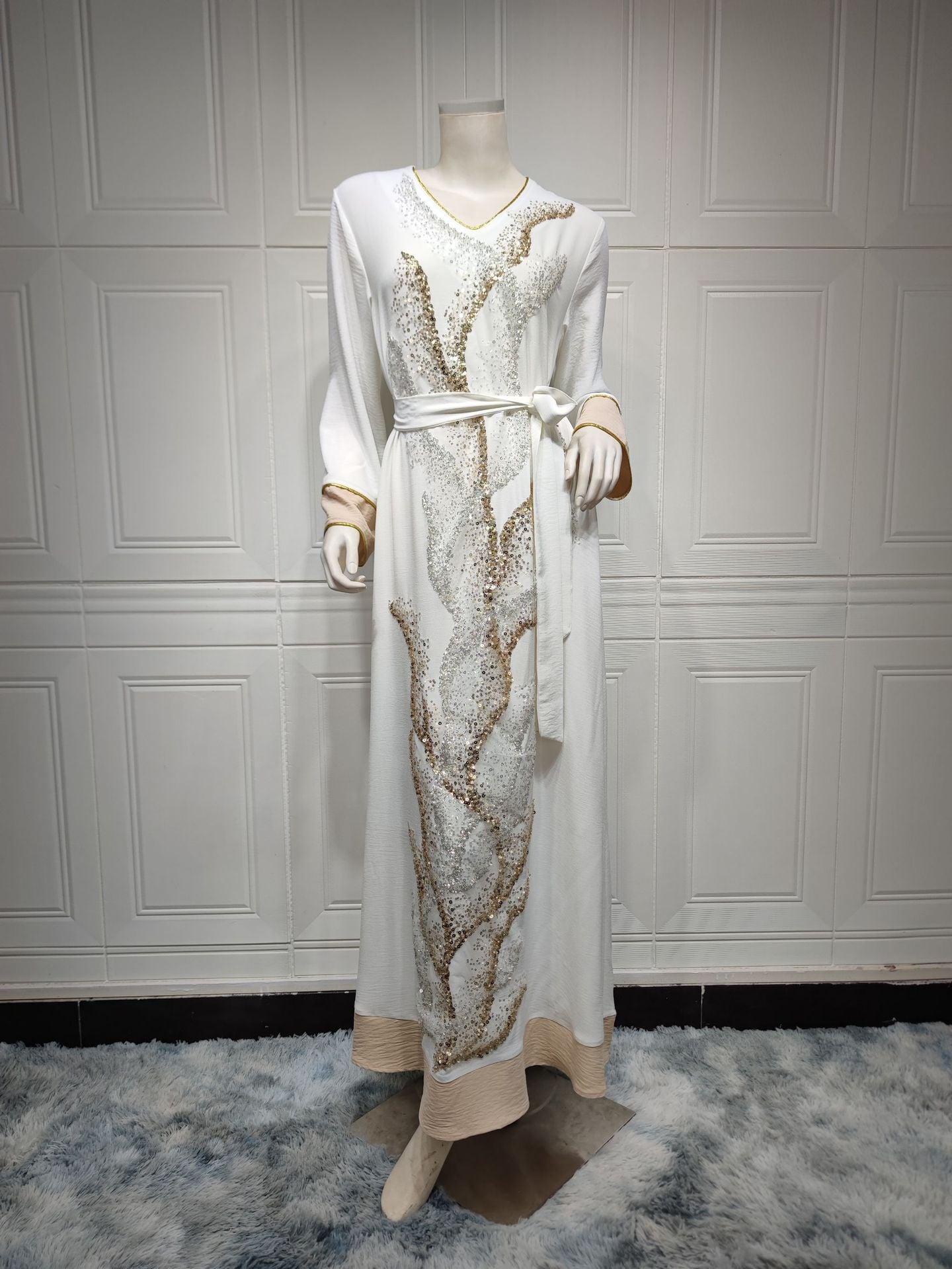 Muslim Robe Sequin Embroider Fashion