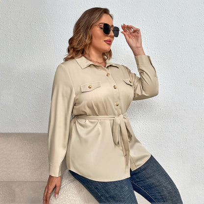 Blusa de mujer gorda de talla grande, blusas para mujer