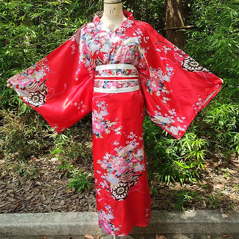 Traje tradicional de mujer Albornoz Anime Cosplay Traje de fotografía Kimono