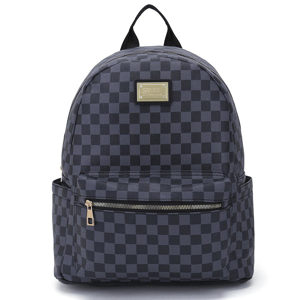 Women's Classic Checkered Vintage Backpack