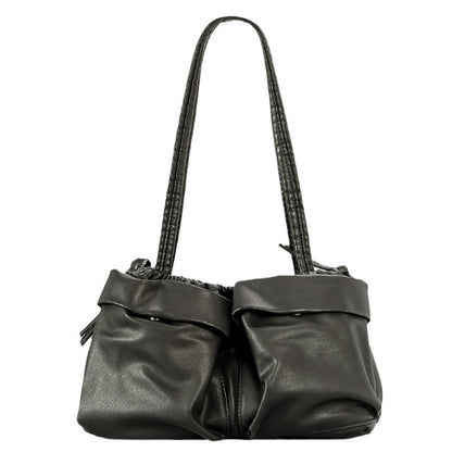 Versatile Large Capacity Soft Leather Multi-pocket Shoulder Bag For Women