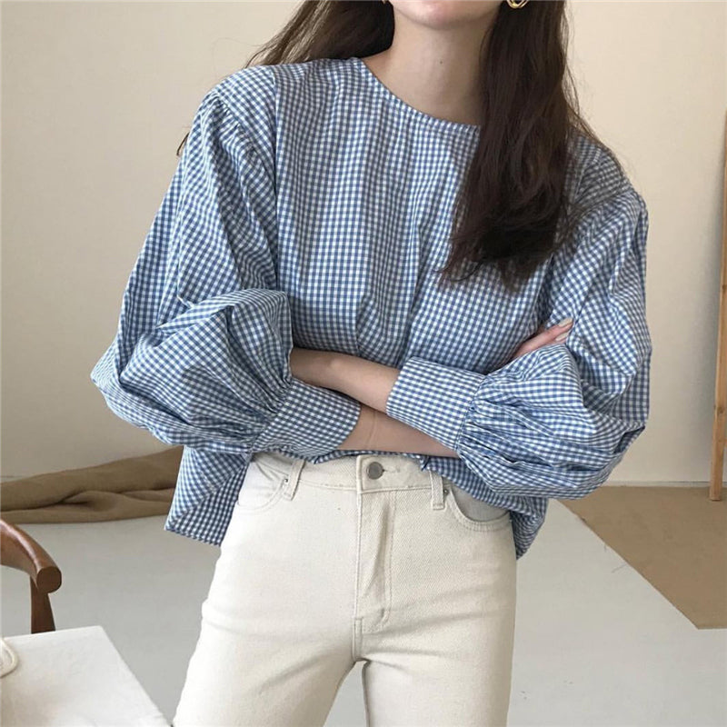 Small  and Wild Sweet Fashion Hedging Long Sleeve Shirt