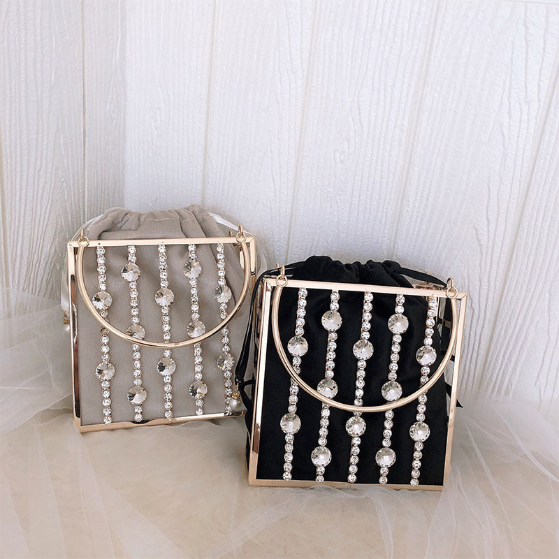 Niche Diamond-studded Dinner Bag Fashionable Metal