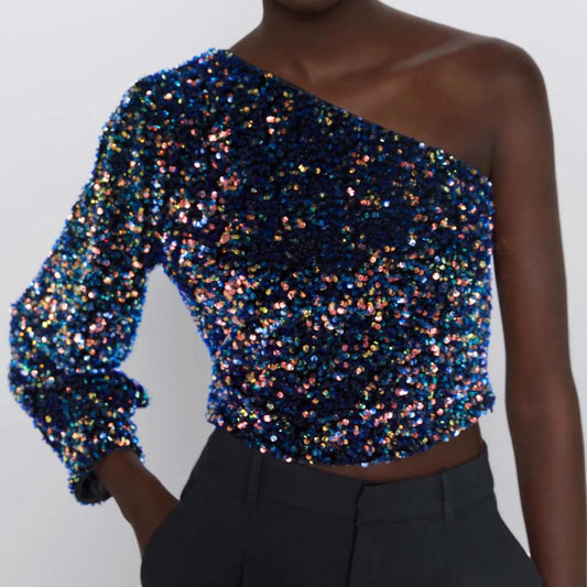 Sequined Asymmetric Top