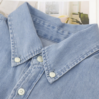 Retro Loose Denim Top For Women