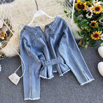 Veste en jean femme