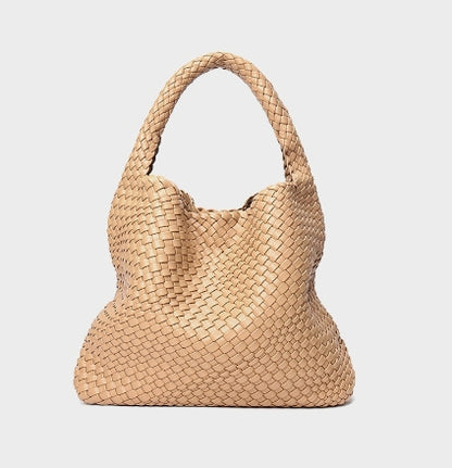 Bolso grande tejido a mano para mujer, bolso de viaje