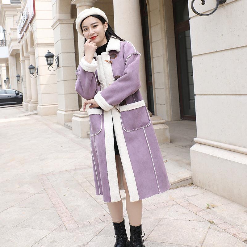 Women's Fashionable Lamb Fur Coat