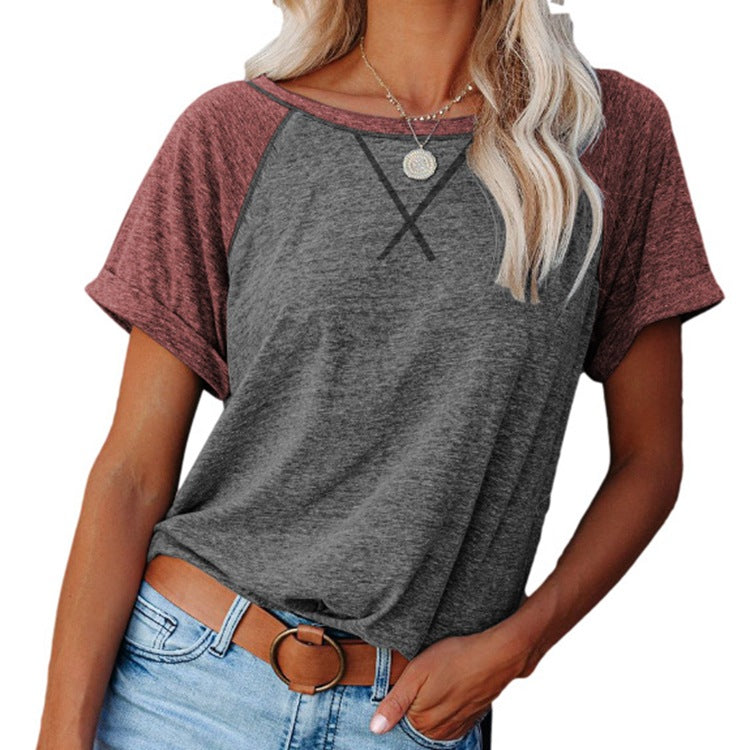 Camisola Top de mujer con cuello en V a rayas y botones sueltos