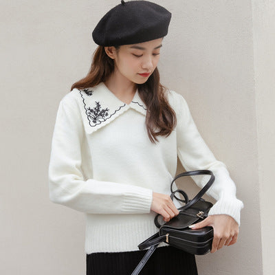 Loose And Versatile Lazy Style Pullover Sweater For Women