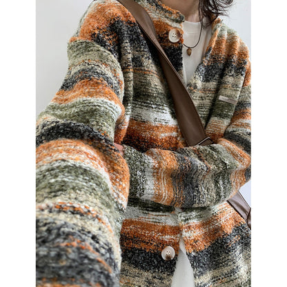 Japanese Style Lazy Knitted Cardigan Coat For Women