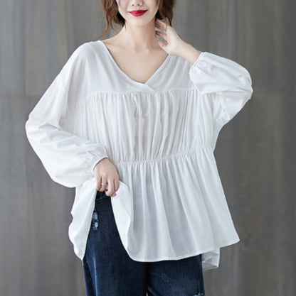 Loose slim long sleeve shirt