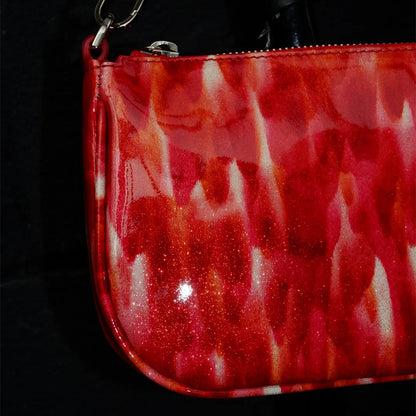 Ruby Patent Leather Underarm Bag Baguette