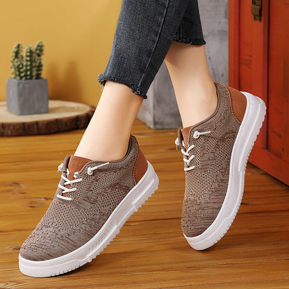 Mesh Breathable Canvas Shoes Block Couple Shoes