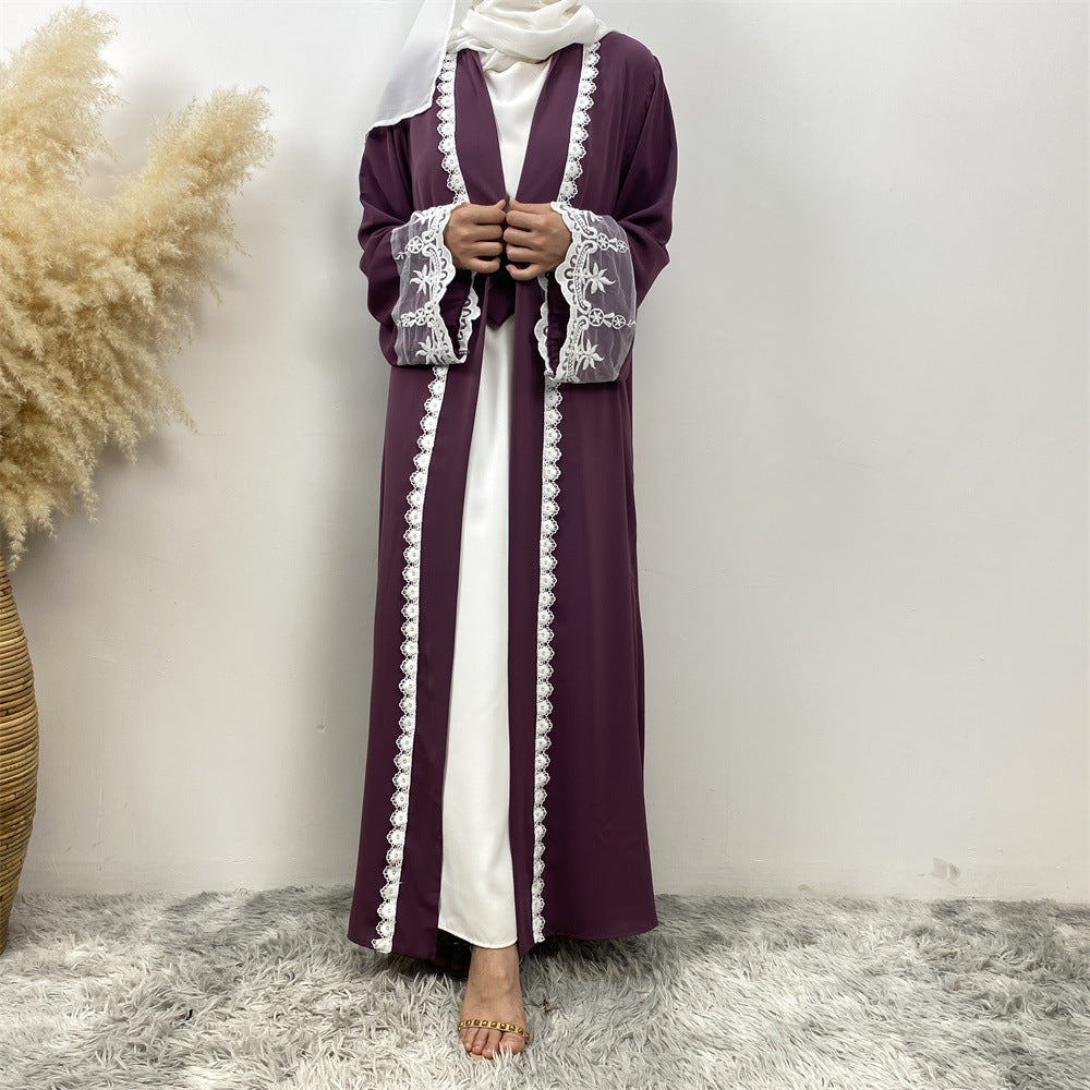 Women's Fashion Slim-fit Embroidery Robe