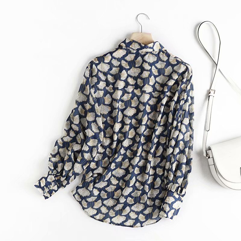 Wind early autumn long-sleeved blouse