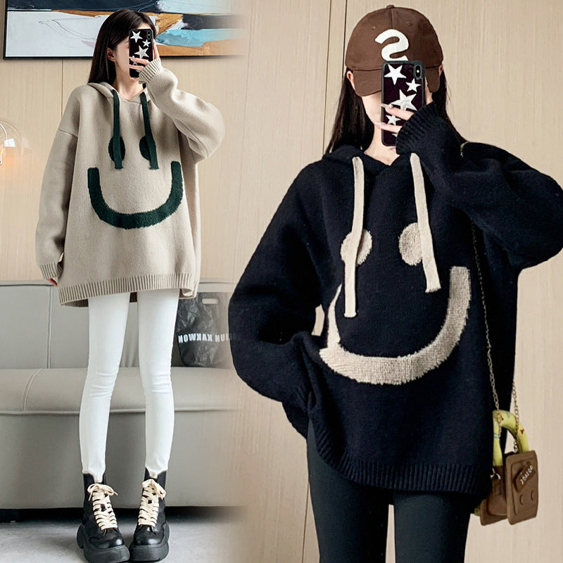 Women's Versatile Lazy Style Hooded Sweater