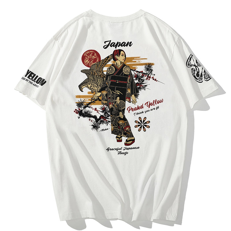 T-shirt imprimé japonais