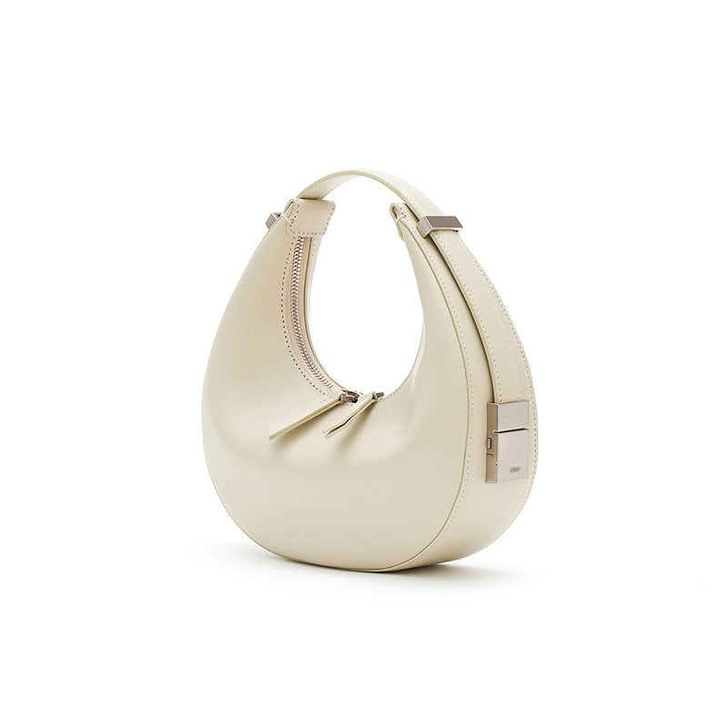 Elegant Temperament Crescent Bag Mini Shoulder Handbag