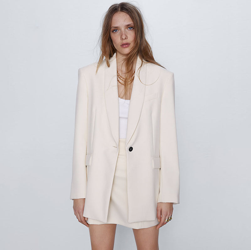 Summer women's oversize loose casual suit jacket