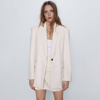 Summer women's oversize loose casual suit jacket