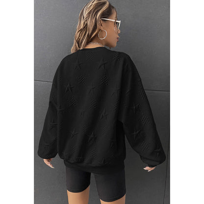 Pull ample décontracté à col rond pour femme