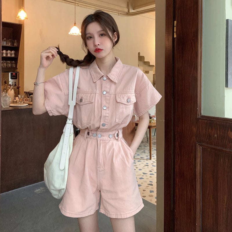 Women's Small Fashion Denim Jumpsuit