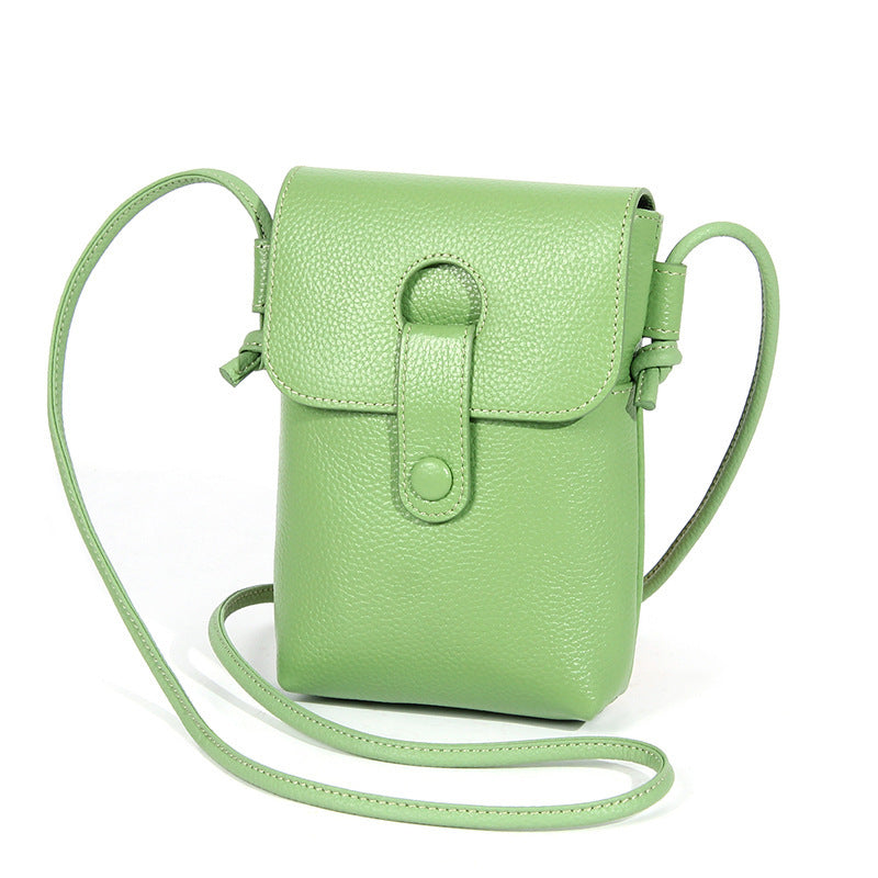 Women's Crossbody High-grade Fashion First Layer Leather One-shoulder Small Bag Lightweight