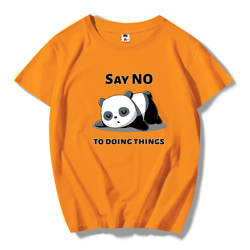 Camiseta casual con estampado de pandas