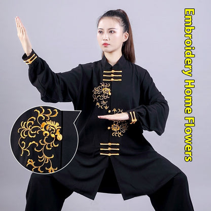 Performance Wear Embroidery Martial Arts Practice Performance Tai Ji Suit