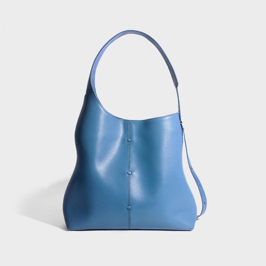 Bolso de mano de piel de gran capacidad para mujer