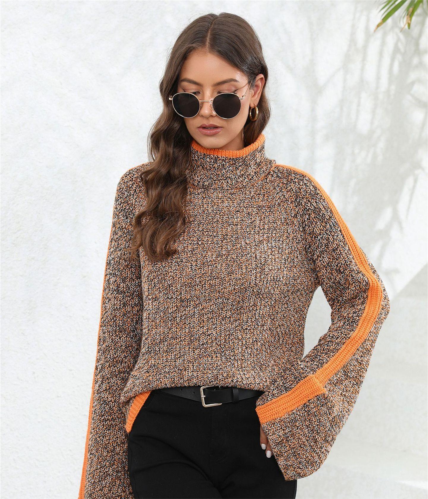 New Popular Sweater Patched Color Women