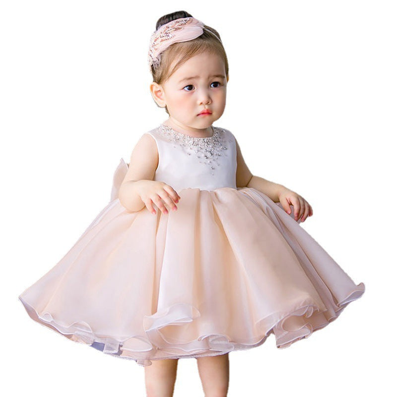 Vestido de princesa para bebé niña año completo