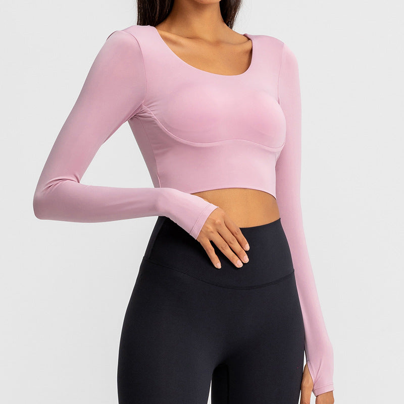 Hollow sports long sleeve women