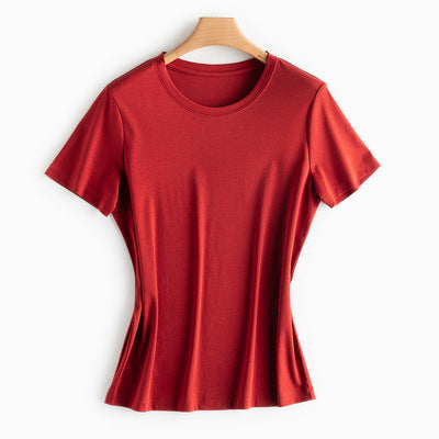 Silk cotton T-shirt