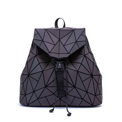 Colorful Geometric Fashion Folding Rhombus Backpack