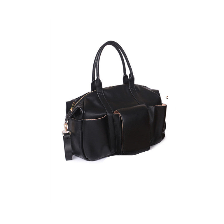 PU Leather Mother And Baby Large-capacity Handbag