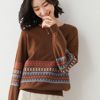 Autumn winter knitted with long sleeve base coat