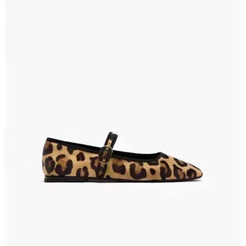 Zapatos de salón para mujer con estampado animal de leopardo